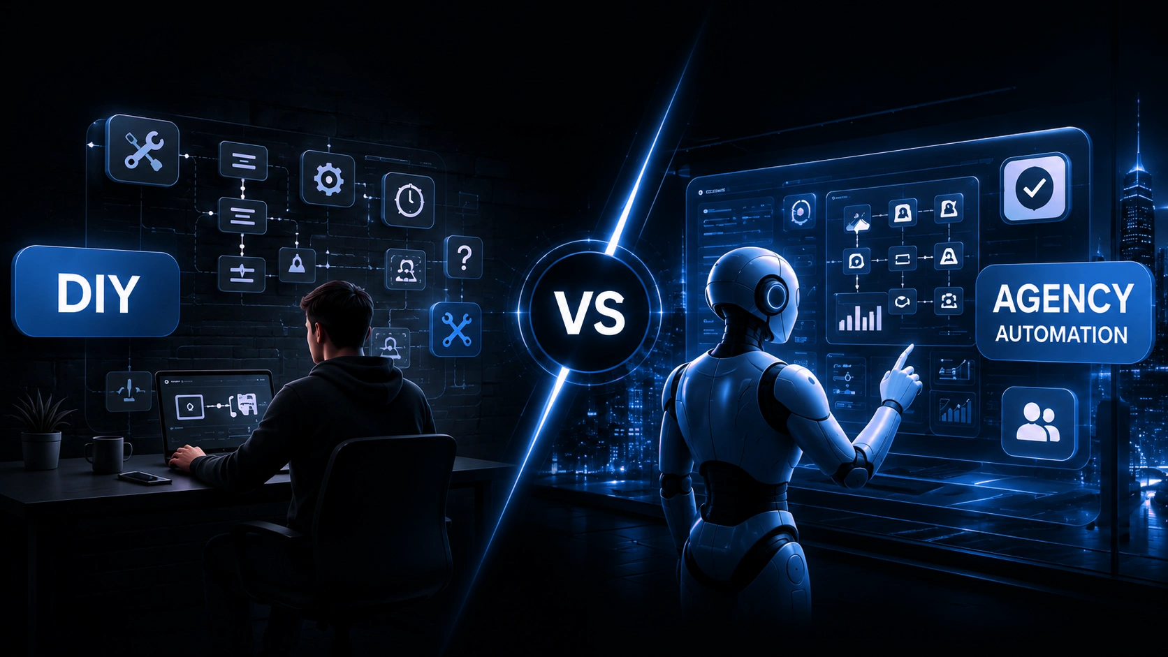 diy vs agency automation