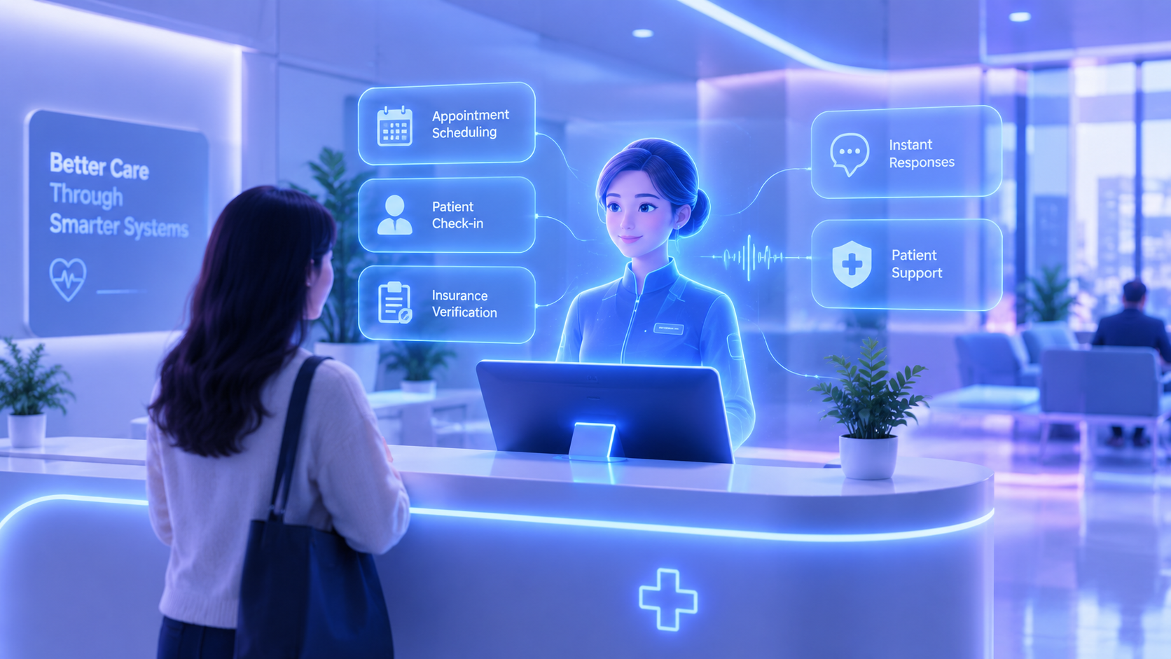 healthcare front desk automation