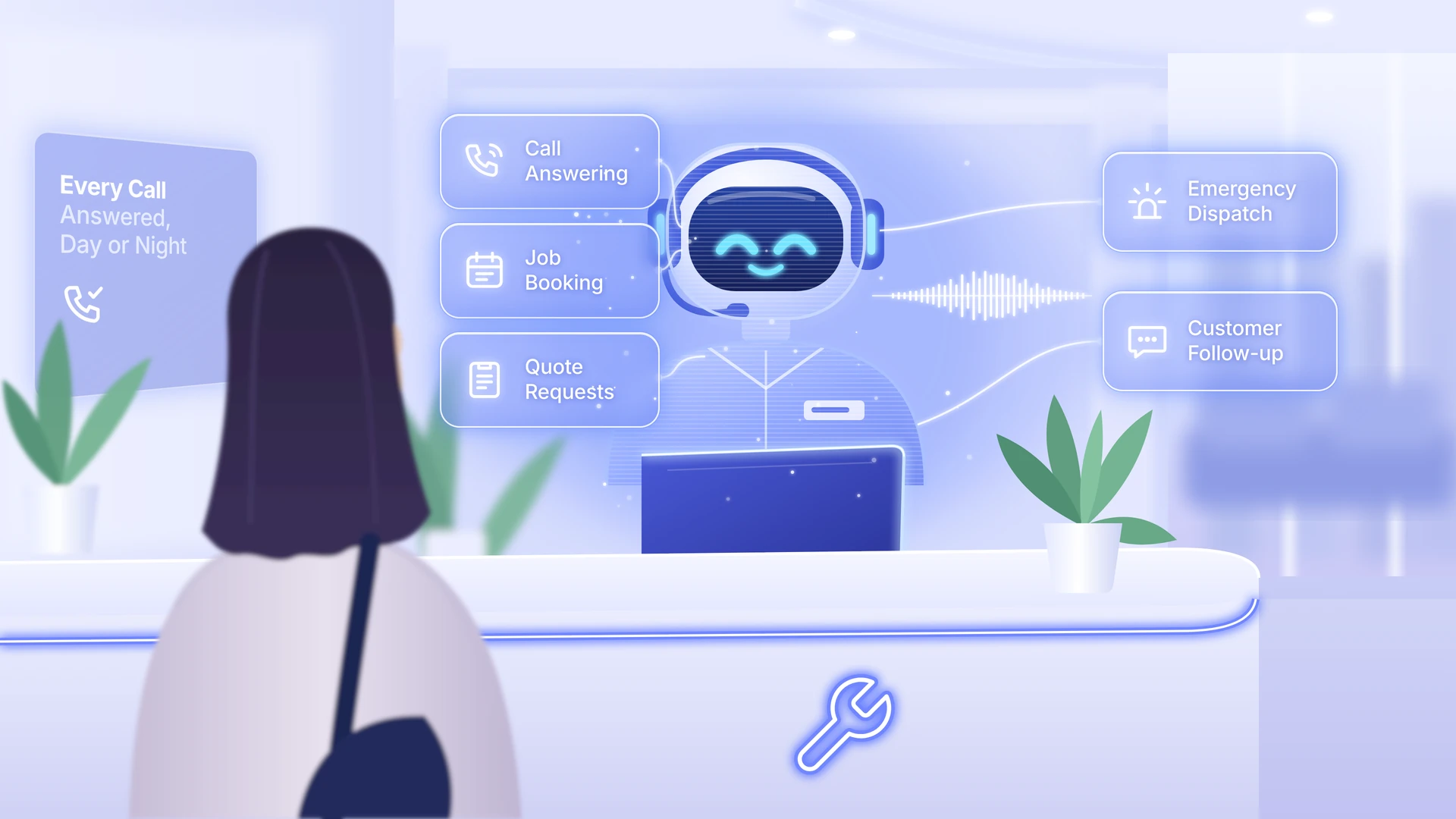 AI receptionist for trade businesses