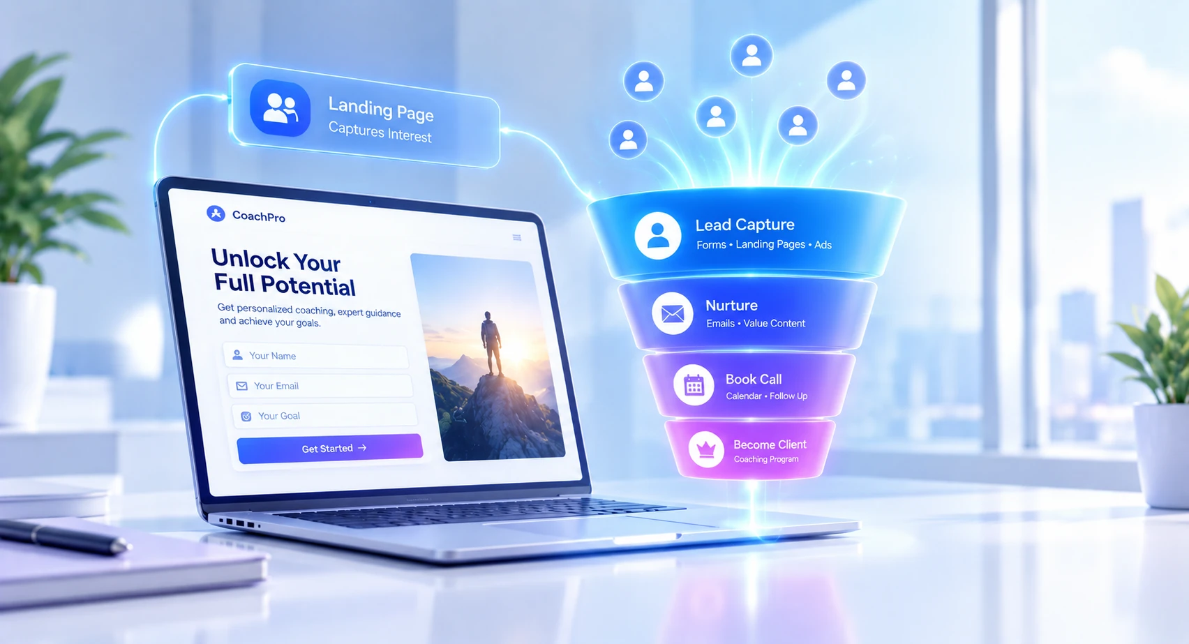 lead capture funnel for coaching businesses